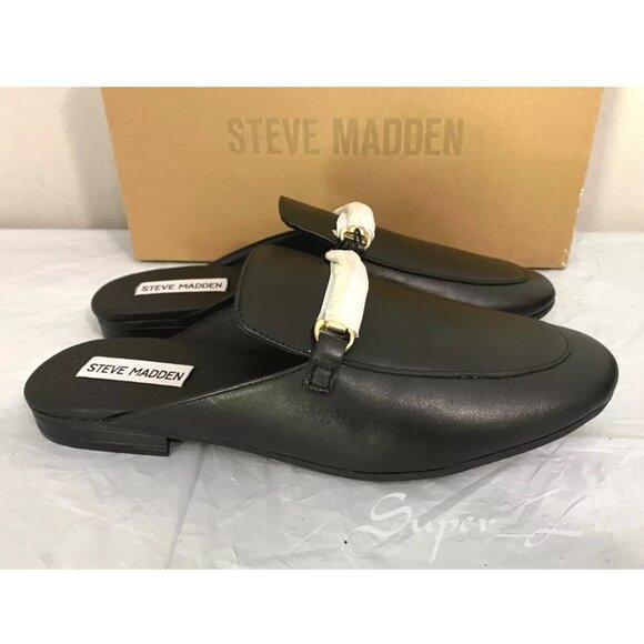NEW Steve Madden Women's GALILEA Leather Mules - Picture 1 of 8